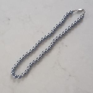 SOLD on Depop Vintage Grey Pearl Necklace